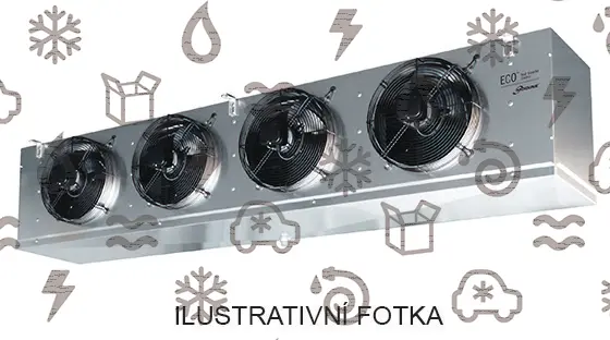 výparník ECO - Luvata GCE314F6, 10.97 kW (dT 8 st., R404) bez odtávání